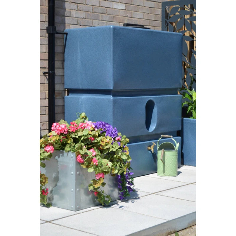 1200 Litre Water Butt in Blue Marble