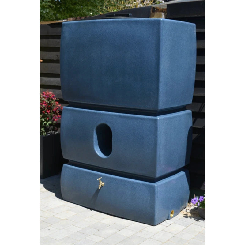 1500 Litre Extra Large Water Butt - Blue Marble