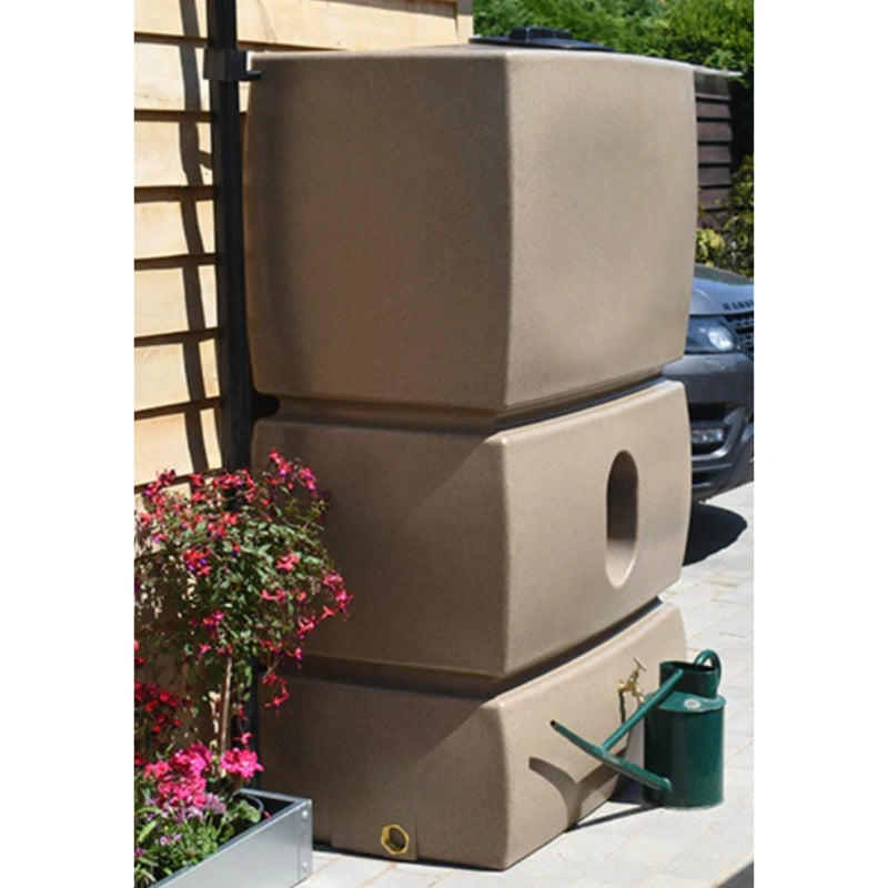 1500 Litre Extra Large Water Butt - Sandstone