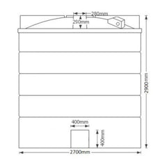 15,000 Litre Water Tank - Non Potable