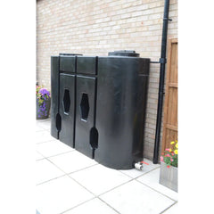 1900 Litre Slimline Water Butt - Black
