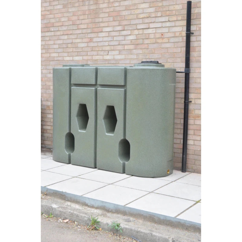 1900 Litre Slimline Water Butt - Green Marble