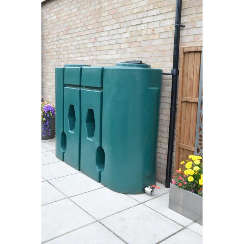 1900 Litre Slimline Water Butt - Green