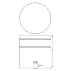 2000 Litre Open Top Tank Black