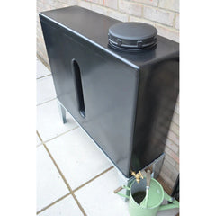250 Litre Slimline Water Butt in Black - Double Outlet