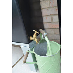 250 Litre Slimline Water Butt in Black - Double Outlet