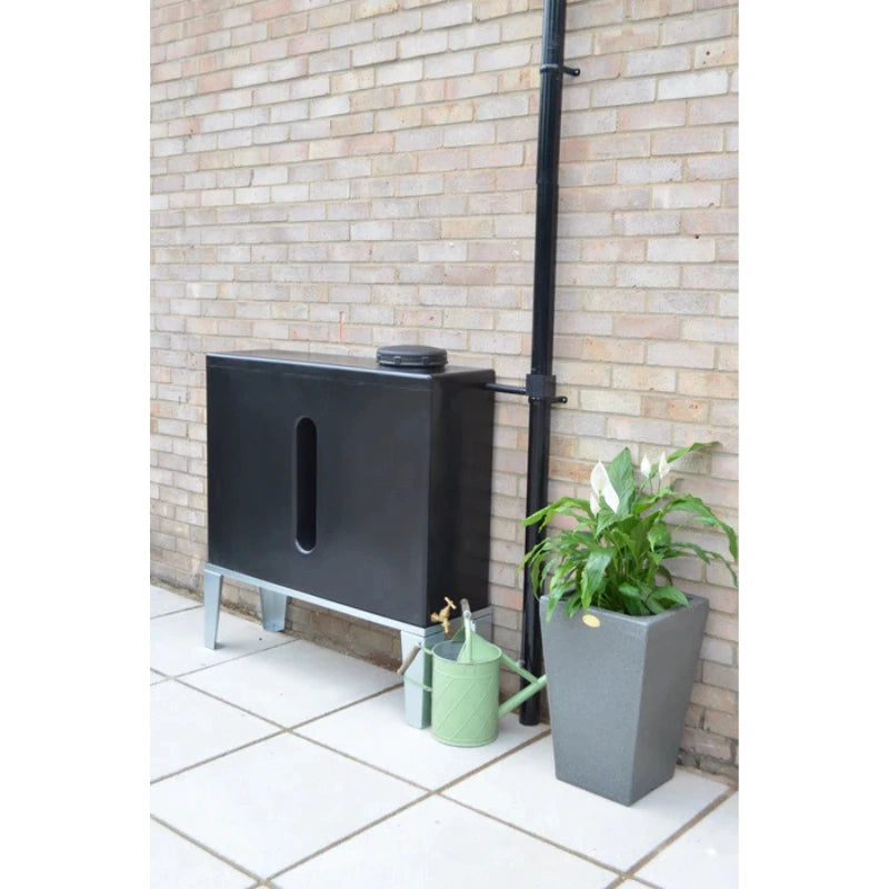 250 Litre Slimline Water Butt in Black