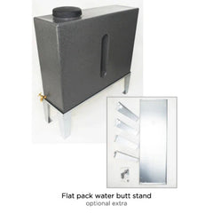 250 Litre Slimline Water Butt in Millstone - Double Outlet