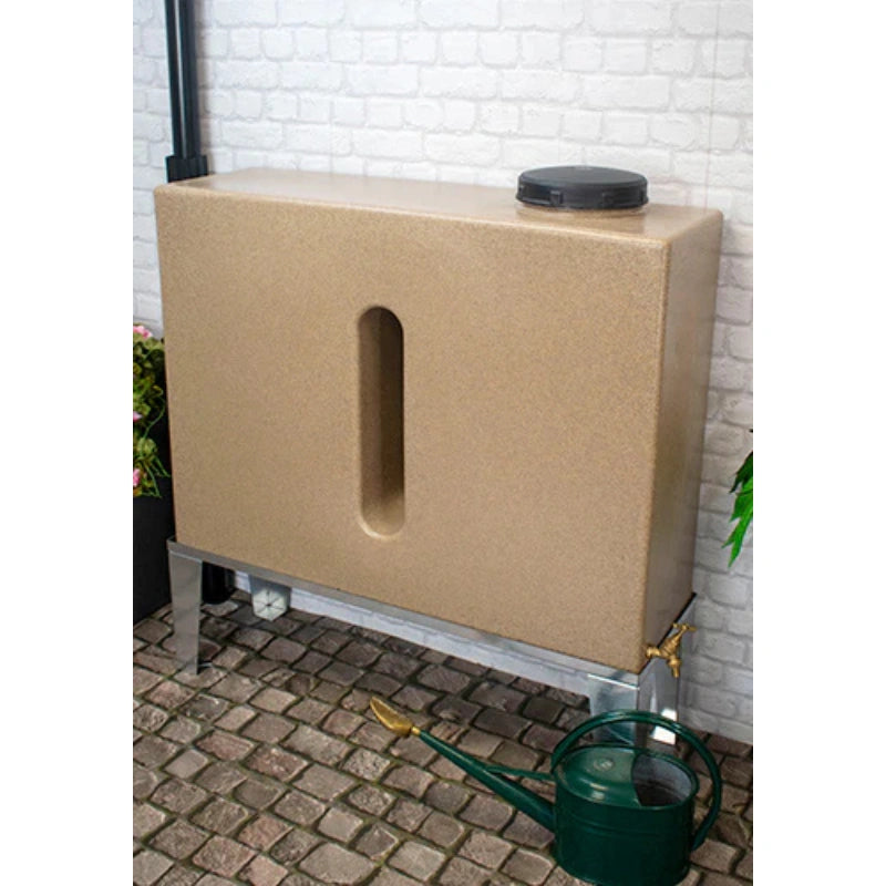 250 Litre Slimline Water Butt in Sandstone