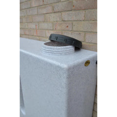 250 Litre Slimline Water Butt in White Marble