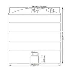 2 x 15,000 Litre Water Tank - Non Potable