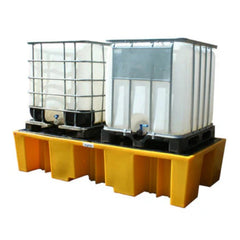 2 x Double IBC Bunds - Yellow