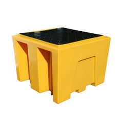 2 x IBC Bund Pallet - Yellow c/w Grid
