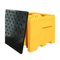 2 x IBC Bund Pallet - Yellow c/w Grid