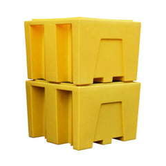 2 x IBC Bund Pallet - Yellow c/w Grid