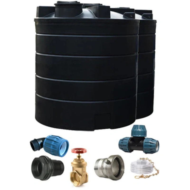 30000 Litre Fire Tank System (2 x 15,000L) - BSRT