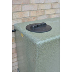 350 Litre Square Water Butt V1 - Green Marble - Double Outlet