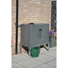 350 Litre Square Water Butt V1 - Millstone - Double Outlet