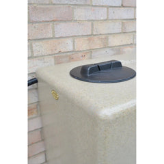 350 Litre Square Water Butt V1 - Sandstone - Double Outlet