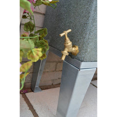 400 Litre Slimline Water Butt in Green Marble