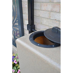 400 Litre Slimline Water Butt in Sandstone - Double Outlet