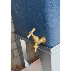400 Litre Water Butt in Blue Marble V3
