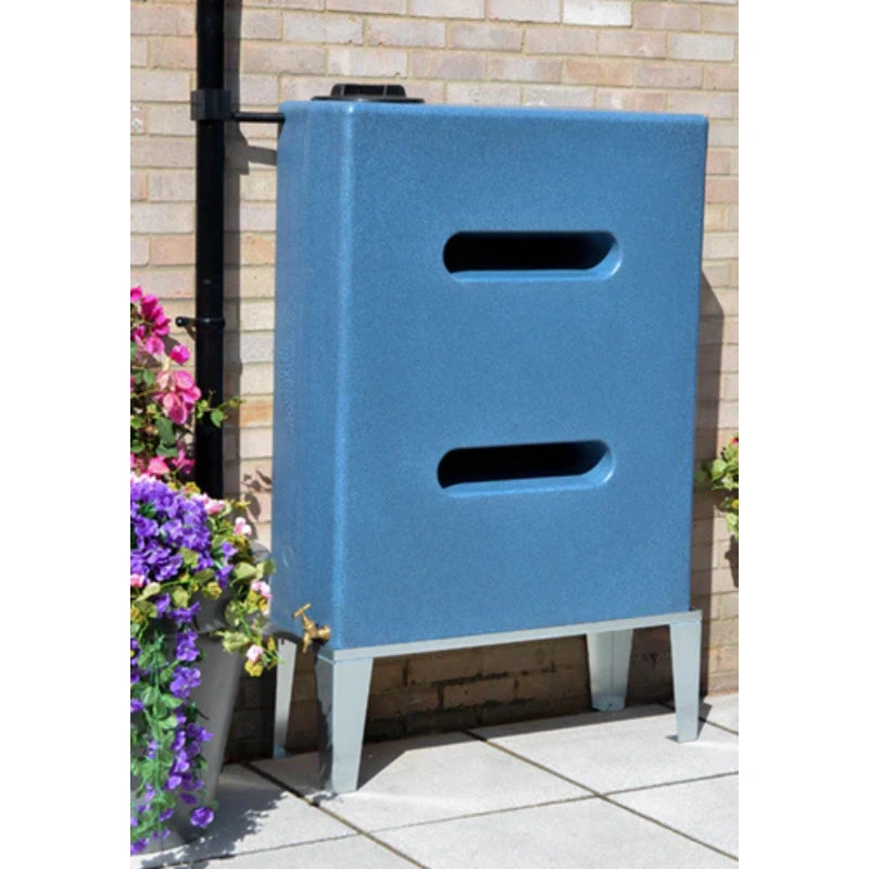 400 Litre Water Butt in Blue Marble V3