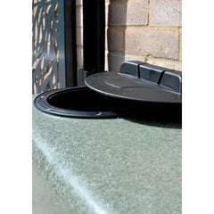 400 Litre Water Butt in Green Marble V3