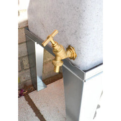 400 Litre Water Butt in White Marble V3