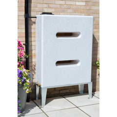 400 Litre Water Butt in White Marble V3