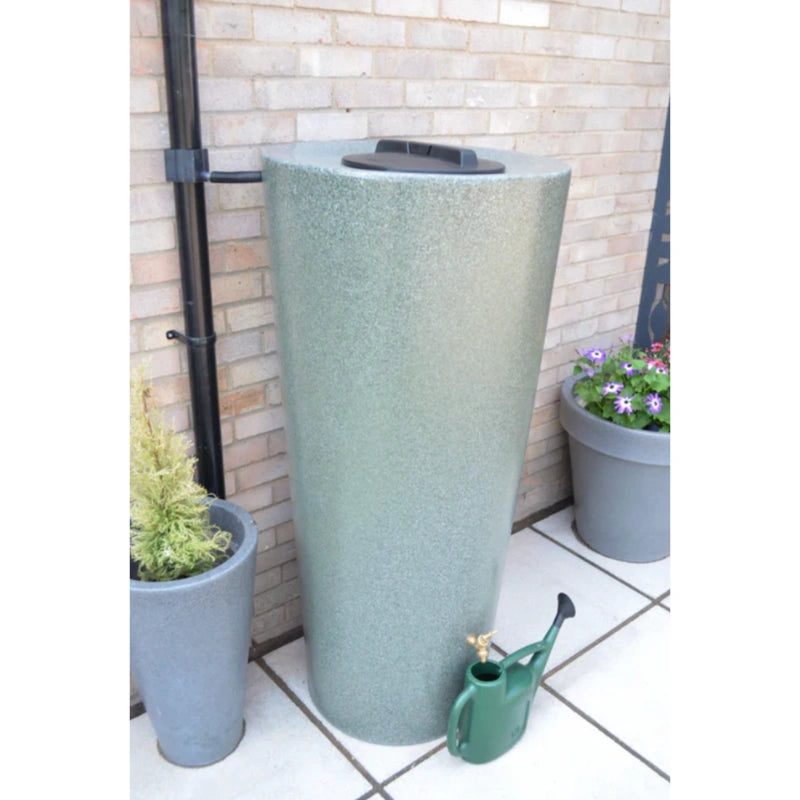 420 Litre Big City Just Water - Green Marble Water Butt