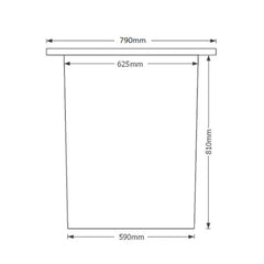 460 Litre Dunk Tank - White Marble