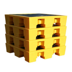 4 x 4 Drum Plastic Spill Pallet - PE Grid