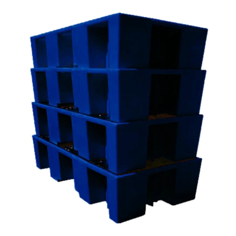 4 x Double IBC Bunds - Blue