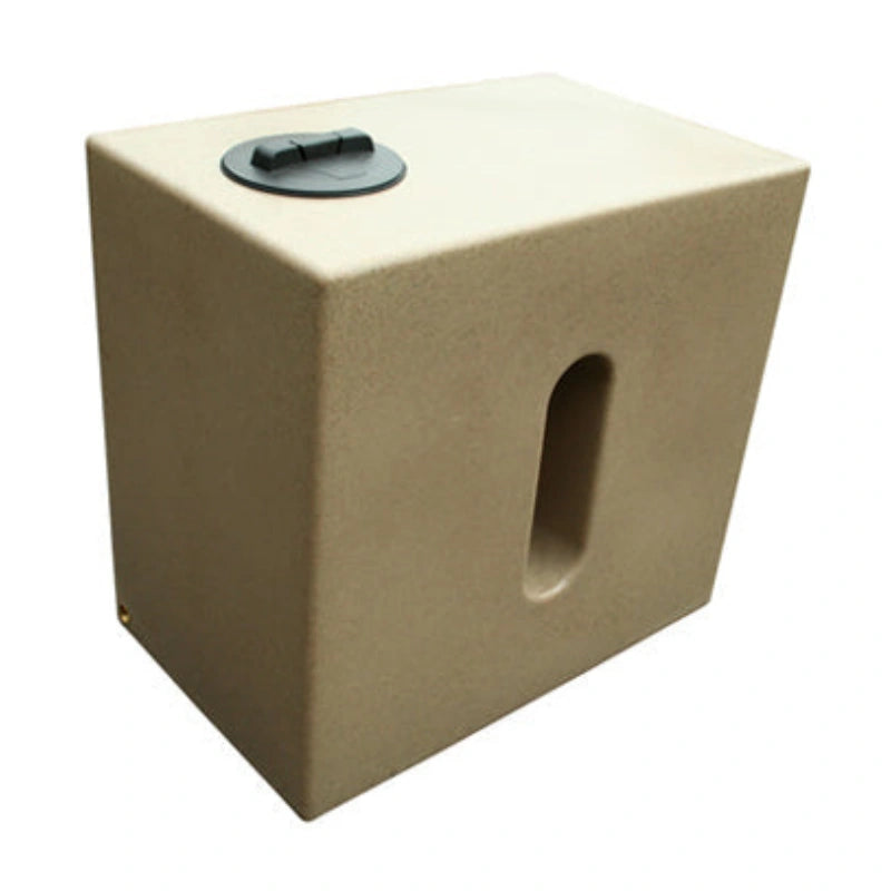 500 Litre Water Butt Wide V1 in Sandstone