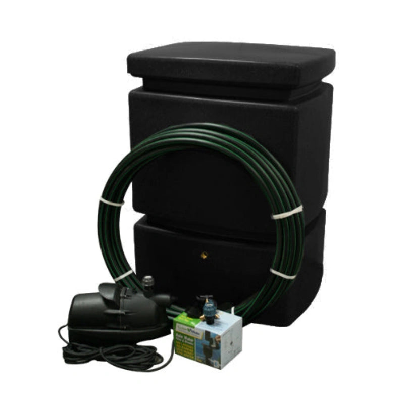 525 Litre EasyConnect Rainwater Harvesting System - Black