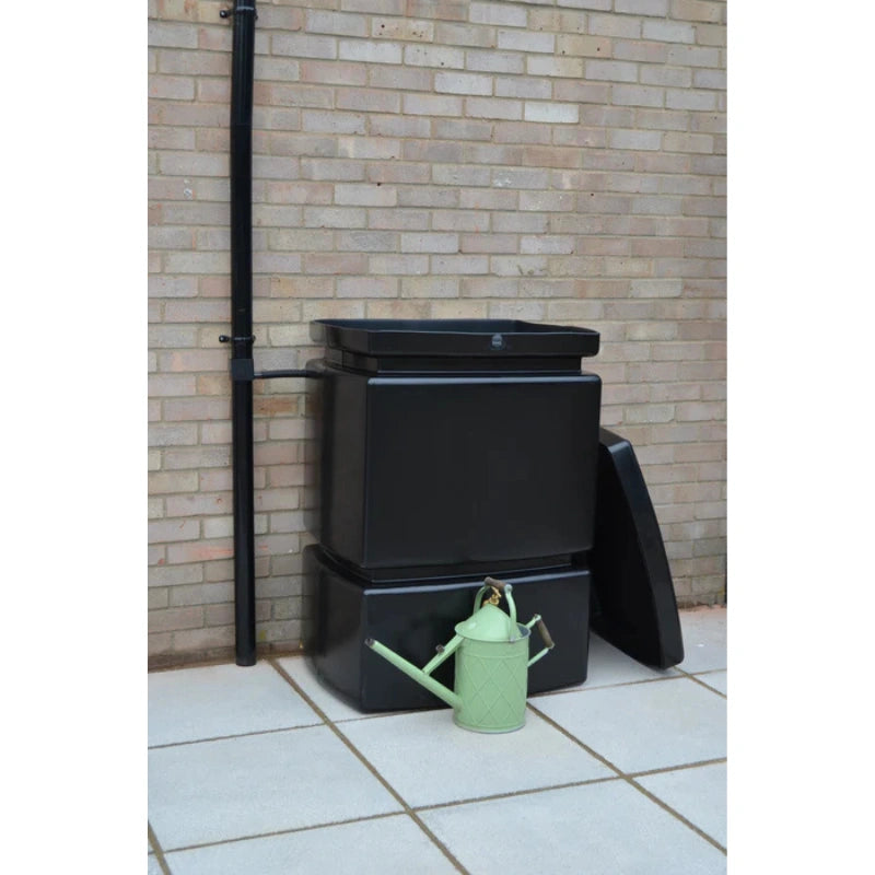 525 Litre Pillar Water Butt in Black