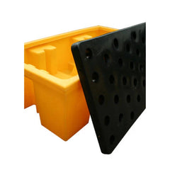 5 x 2 Drum Plastic Spill Pallet - PE Grid
