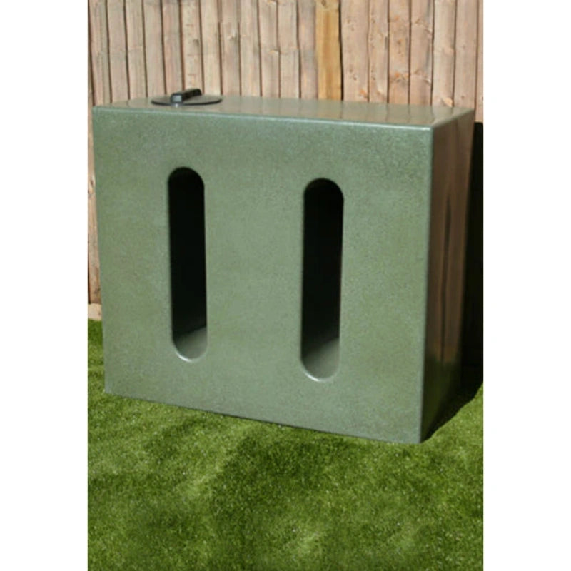 650 Litre Slimline Water Butt in Green Marble