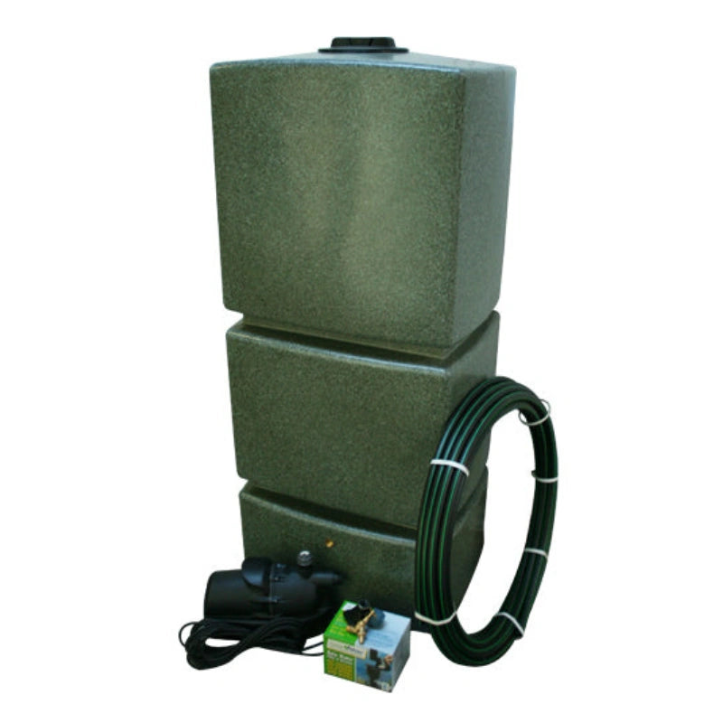 825 Litre EasyConnect Rainwater Harvesting System - Green Marble