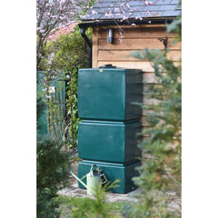 825 Litre Pillar Water Butt Rainwater Tank in Green