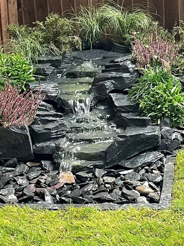 Rockways Staubbach Falls Combination Garden Waterfall in Welsh Slate