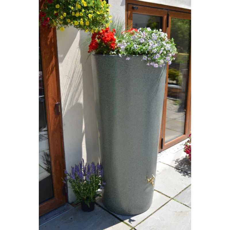 Big City Water Butt Planter - Green Marble