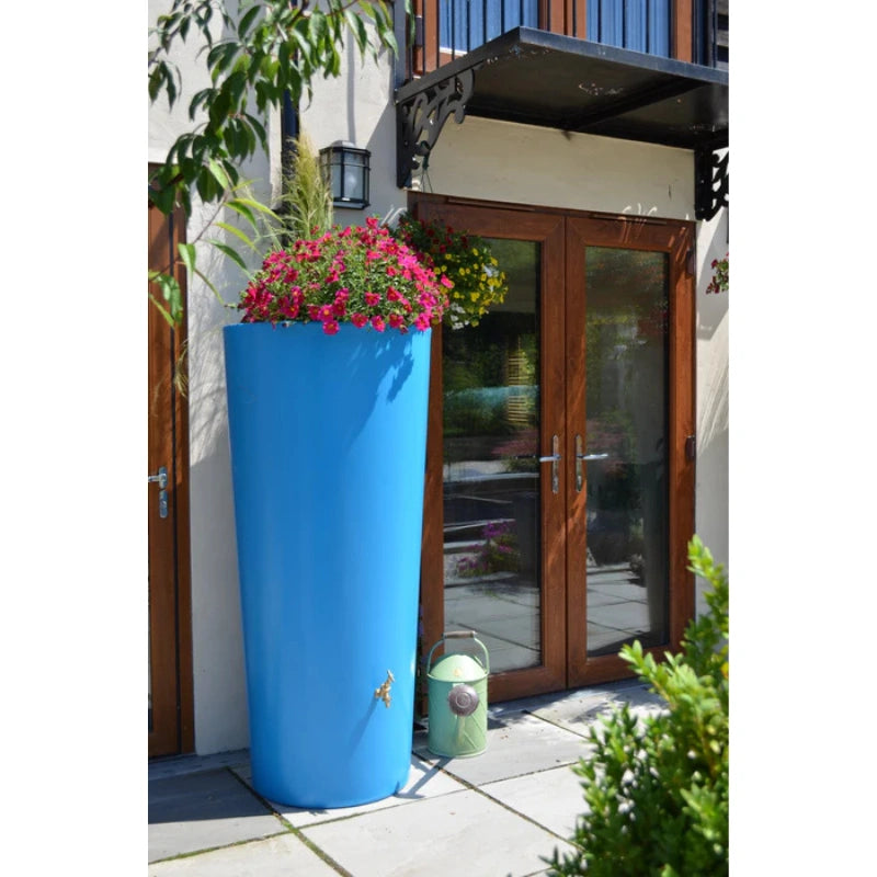 Big City Water Butt Planter - Light Blue