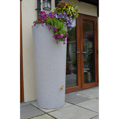 Big City Water Butt Planter - White Marble