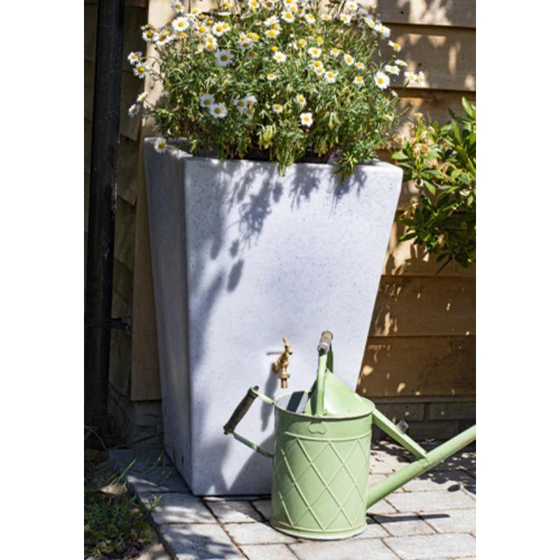 Cambridge Water Butt Planter - White Marble