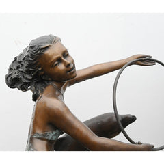Canonbury Antiques Art Nouveau Bronze Fountain Dolphin Girl Garden Casting