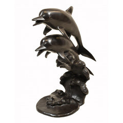 Canonbury Antiques Bronze Dolphin Fountain Porpoise Water Feature Statue