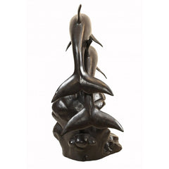 Canonbury Antiques Bronze Dolphin Fountain Porpoise Water Feature Statue
