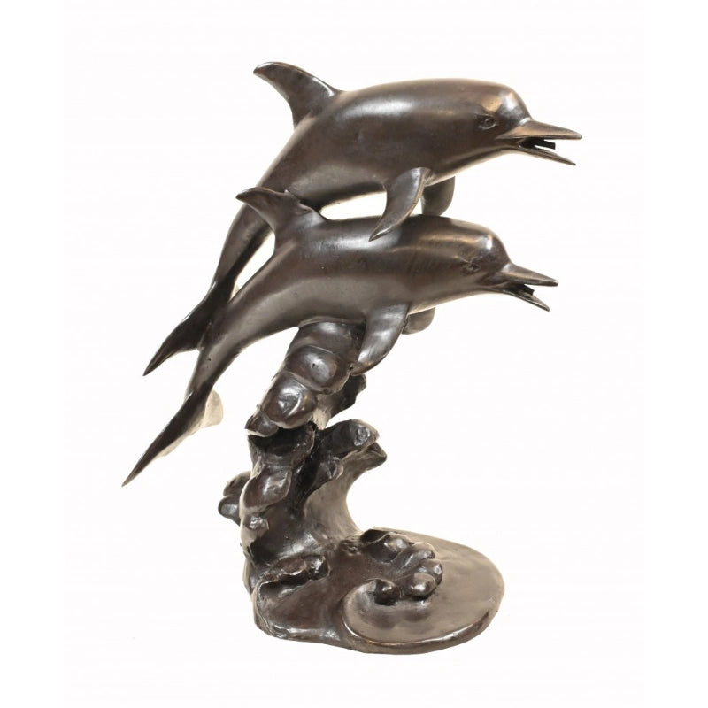 Canonbury Antiques Bronze Dolphin Fountain Porpoise Water Feature Statue